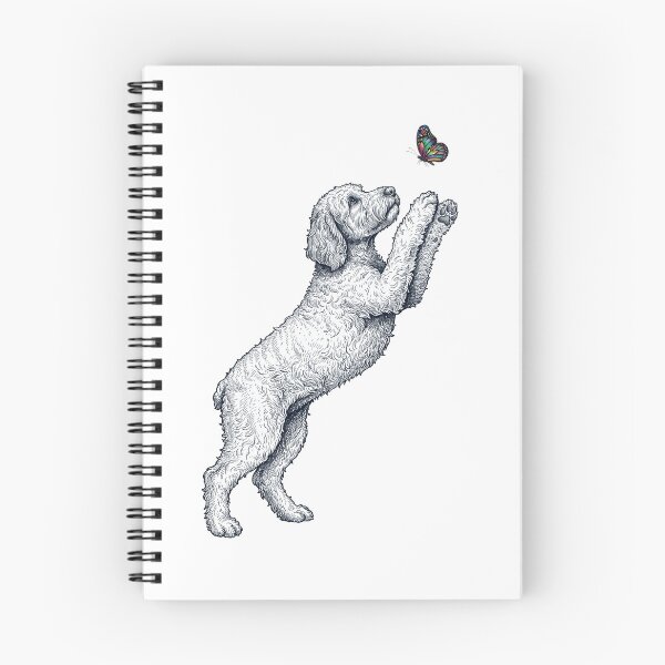 Item preview, Vintage Labradoodle with Butterfly Dog Mom Owner designed and sold by TerryConnells.
