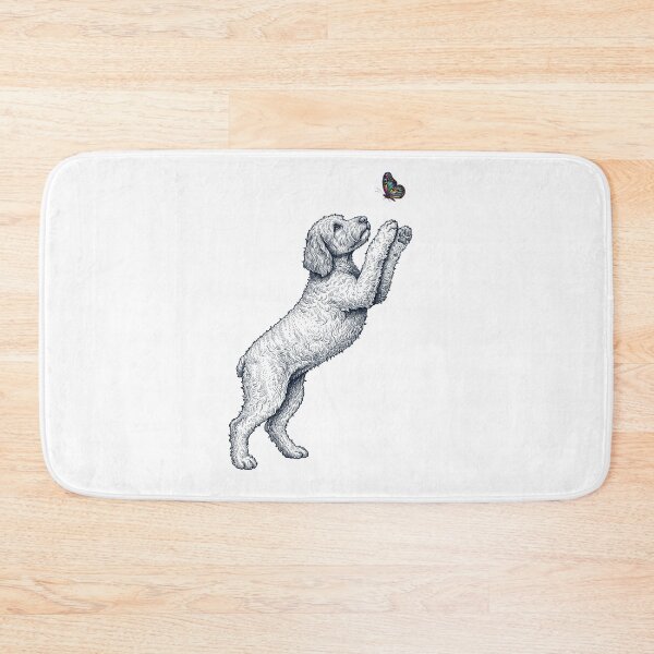 Item preview, Vintage Labradoodle with Butterfly Dog Mom Owner designed and sold by TerryConnells.