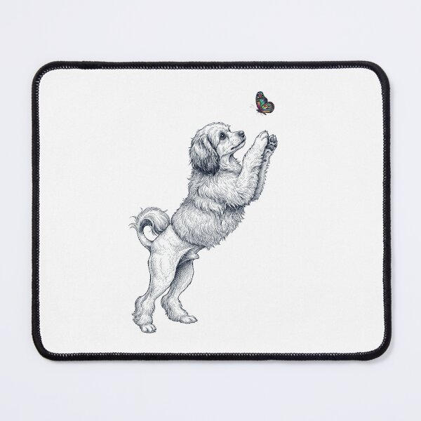 Item preview, Vintage Lowchen with Butterfly Dog Mom Owner designed and sold by TerryConnells.