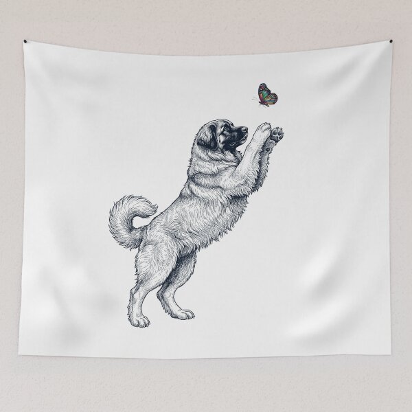 Item preview, Vintage Leonberger with Butterfly Dog Mom Owner designed and sold by TerryConnells.