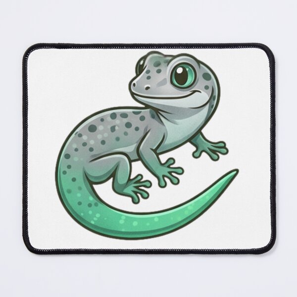 Item preview, Mint Green Gecko Cute Reptile Sticker designed and sold by HoneyBreezeCo.