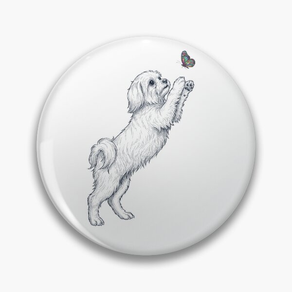 Item preview, Vintage Maltese with Butterfly Dog Mom Owner designed and sold by TerryConnells.