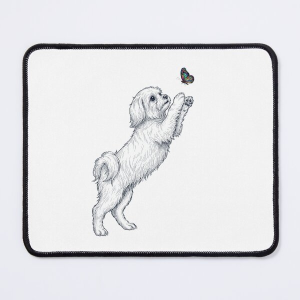 Item preview, Vintage Maltese with Butterfly Dog Mom Owner designed and sold by TerryConnells.