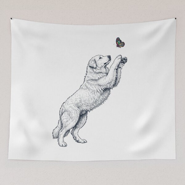 Item preview, Vintage Maremma Sheepdog with Butterfly Dog Mom Owner designed and sold by TerryConnells.