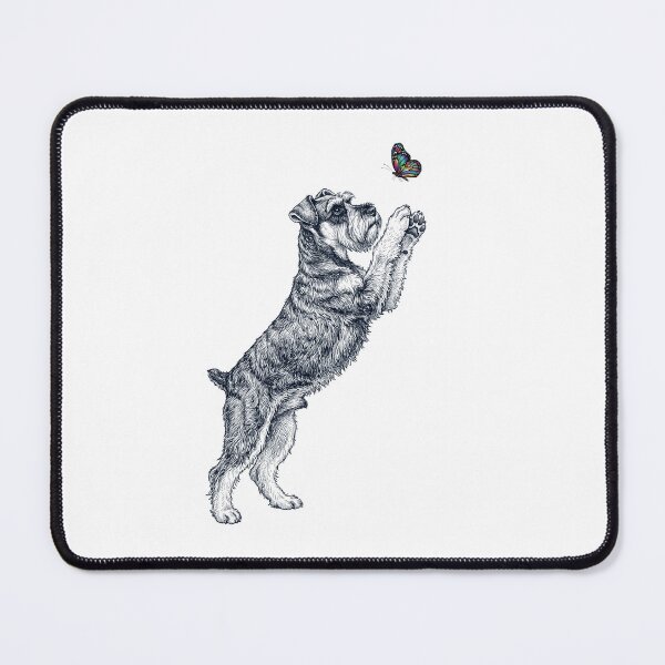 Item preview, Vintage Miniature Schnauzer with Butterfly Dog Mom Owner designed and sold by TerryConnells.