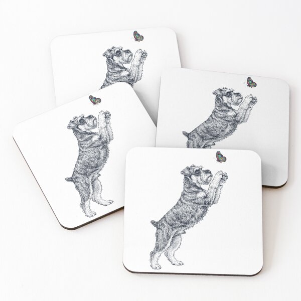 Item preview, Vintage Miniature Schnauzer with Butterfly Dog Mom Owner designed and sold by TerryConnells.