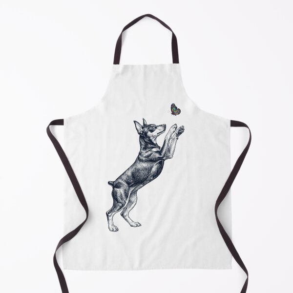 Item preview, Vintage Miniature Pinscher with Butterfly Dog Mom Owner designed and sold by TerryConnells.