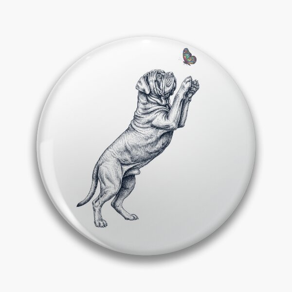 Item preview, Vintage Neapolitan Mastiff with Butterfly Dog Mom Owner designed and sold by TerryConnells.