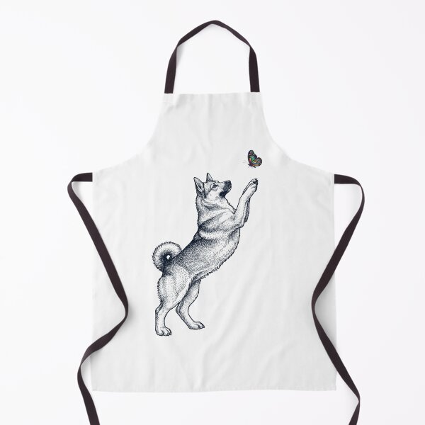 Item preview, Vintage Norwegian Buhund with Butterfly Dog Mom Owner designed and sold by TerryConnells.