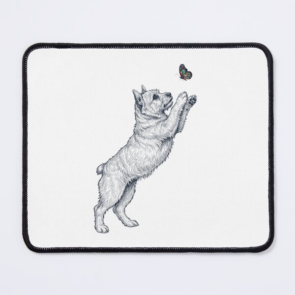 Item preview, Vintage Norwich Terrier with Butterfly Dog Mom Owner designed and sold by TerryConnells.