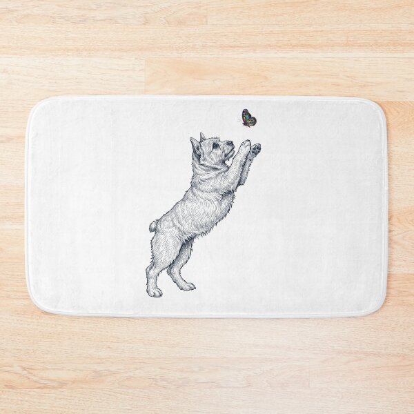 Item preview, Vintage Norwich Terrier with Butterfly Dog Mom Owner designed and sold by TerryConnells.