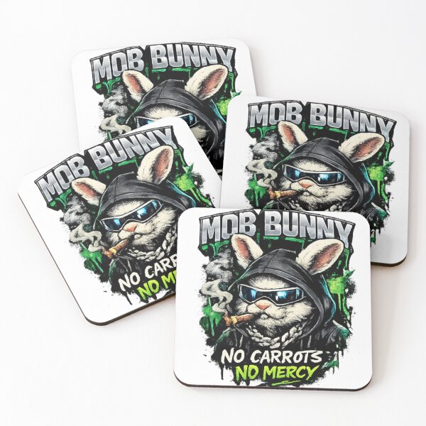 Item preview, Mob Bunny Streetwear Rabbit Graphic T-Shirt designed and sold by Cavalier-org.