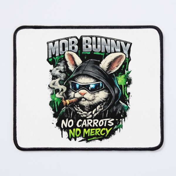 Item preview, Mob Bunny Streetwear Rabbit Graphic T-Shirt designed and sold by Cavalier-org.
