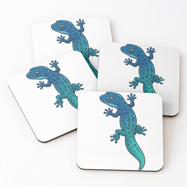 Item preview, Blue Tree Gecko Cartoon Reptile Sticker designed and sold by HoneyBreezeCo.