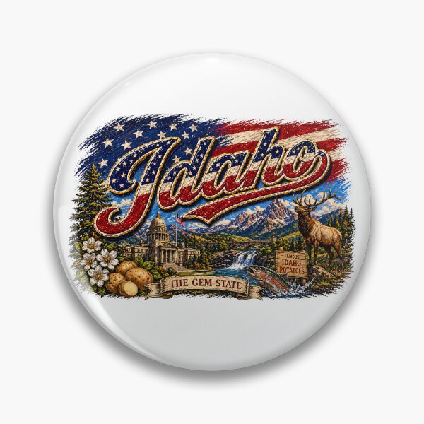 Item preview, IDAHO1 Flag Letterings america designed and sold by LIOKING333.