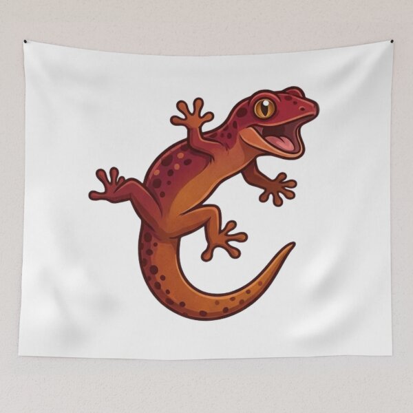 Item preview, Red Spotted Gecko Fun Reptile Sticker designed and sold by HoneyBreezeCo.