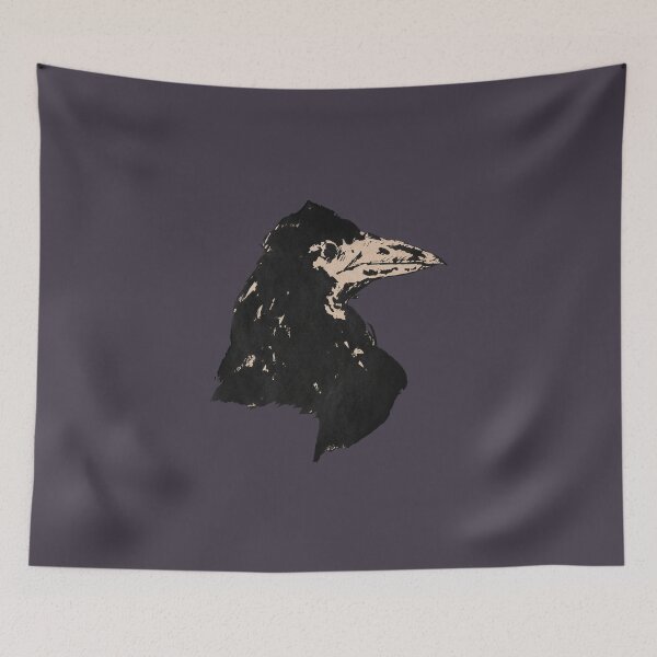 Item preview, Nevermore Raven Vintage Gothic Illustration designed and sold by EmeraldeaArt.