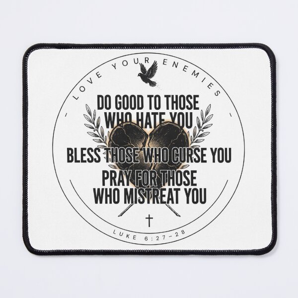 Item preview, Love Your Enemies – Luke 6:27-28 Christian Bible Verse | Forgiveness & Faith Design designed and sold by Zanigold.