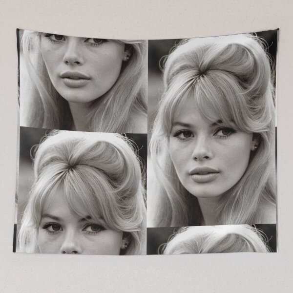 Item preview, Character - Portrait Black and White Bouffant Elegant designed and sold by Beat-It.