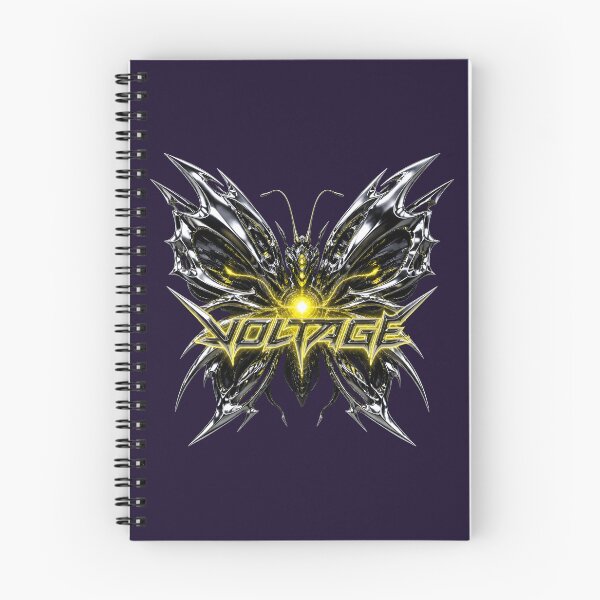 Item preview, Voltage Cyber Butterfly Plasma Yellow Liquid Chrome Techwear Streetwear designed and sold by Novastitchshop.