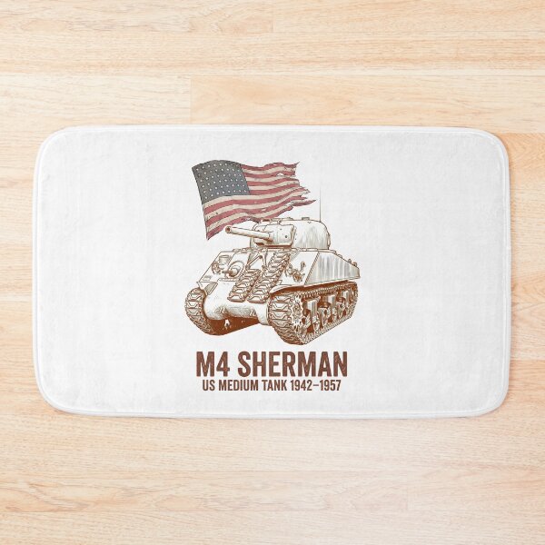 Item preview, Retro M4 Sherman Tank WWII American Flag designed and sold by flamini.