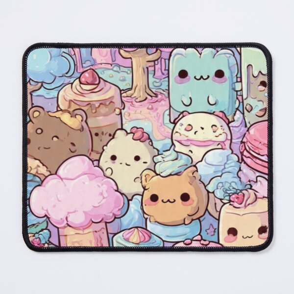 Item preview, Cute Kawaii Teddy Bear Sweets Pastel Seamless Pattern designed and sold by ChaemmRichStudio.