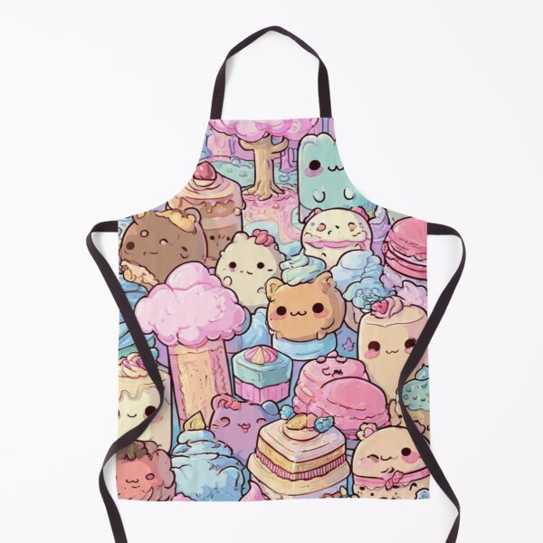 Item preview, Cute Kawaii Teddy Bear Sweets Pastel Seamless Pattern designed and sold by ChaemmRichStudio.