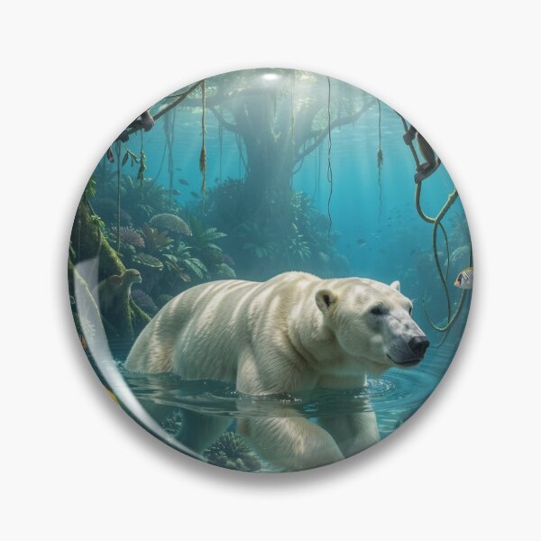 Item preview, Arctic Bear Meets Jungle Life in a United World of Coral, Forest and Ocean Harmony designed and sold by FotoworldEdel.