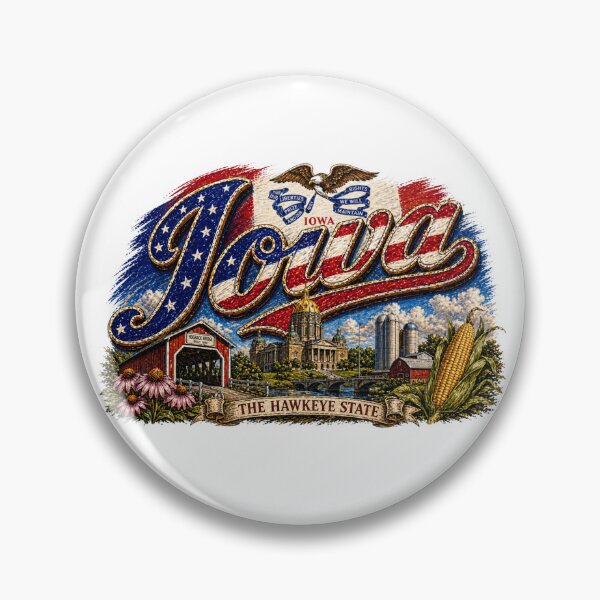 Item preview, IOWA2 Flag Letterings america designed and sold by LIOKING333.