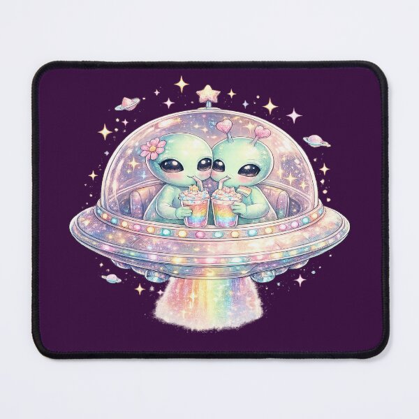 Item preview, Cute Alien Pride UFO Rainbow Kawaii Aesthetic LGBTQ Space Art – Pride Gift Idea designed and sold by ArtByTripti.