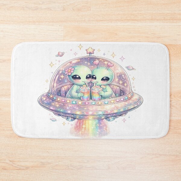 Item preview, Cute Alien Pride UFO Rainbow Kawaii Aesthetic LGBTQ Space Art – Pride Gift Idea designed and sold by ArtByTripti.