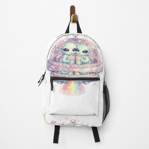 Item preview, Cute Alien Pride UFO Rainbow Kawaii Aesthetic LGBTQ Space Art – Pride Gift Idea designed and sold by ArtByTripti.
