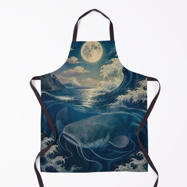 Item preview, Japanese Catfish Spirit – Namazu Yokai Great Wave Japanese Folklore Art designed and sold by kaxymax.