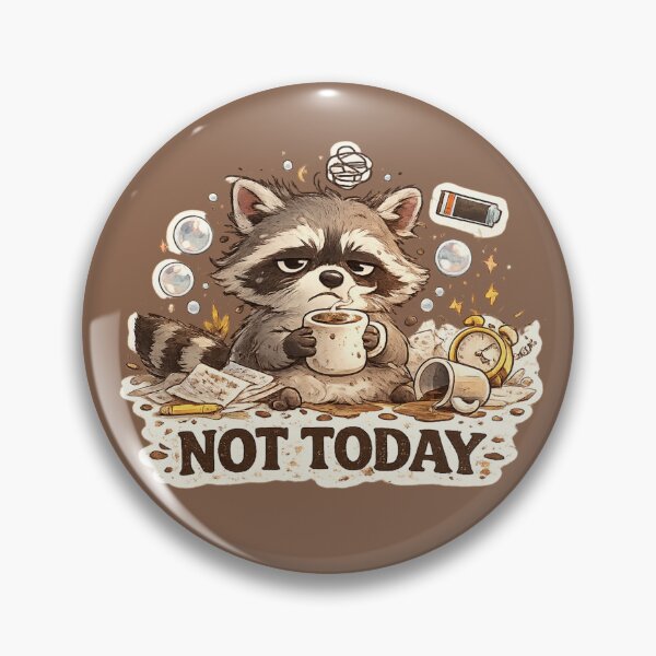 Item preview, Not Today Raccoon designed and sold by 0606PM.