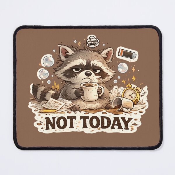 Item preview, Not Today Raccoon designed and sold by 0606PM.