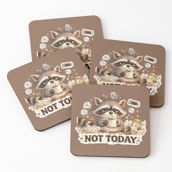 Item preview, Not Today Raccoon designed and sold by 0606PM.