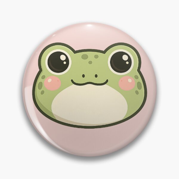 Item preview, Cute Frog Face Logo designed and sold by Lineless.
