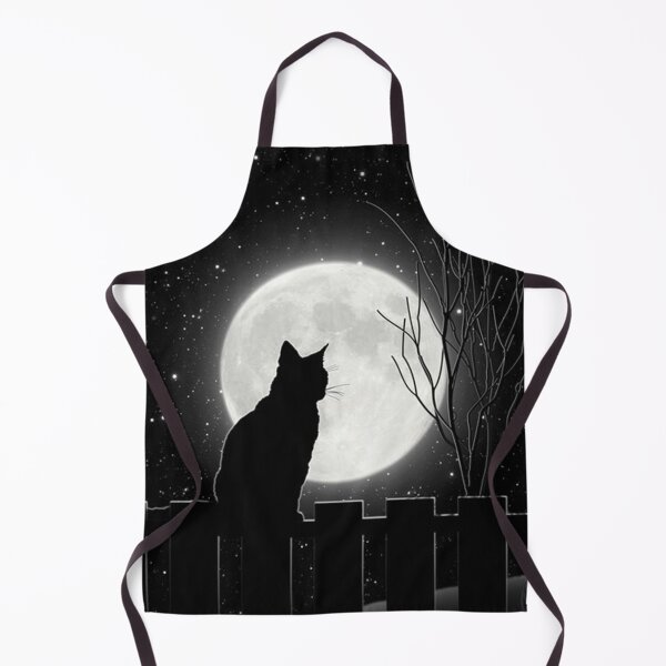 Item preview, Poster Silent night Cat looking at the full moon Painting designed and sold by gamalielRocky.