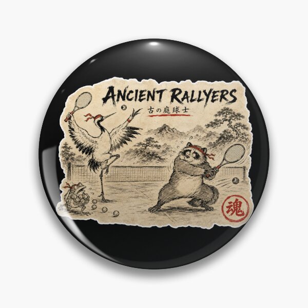 Item preview, Ancient Rallyers – Japanese Choju-giga Tennis Humor Art designed and sold by Locker39.