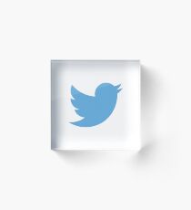 Twitter-Logo Acrylblock