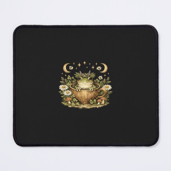 Item preview, Cottagecore Botanical Art Frog designed and sold by Lineless.