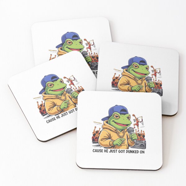 Item preview, Cause He Just Got Dunked On Frog Rapper designed and sold by LukaRealm.