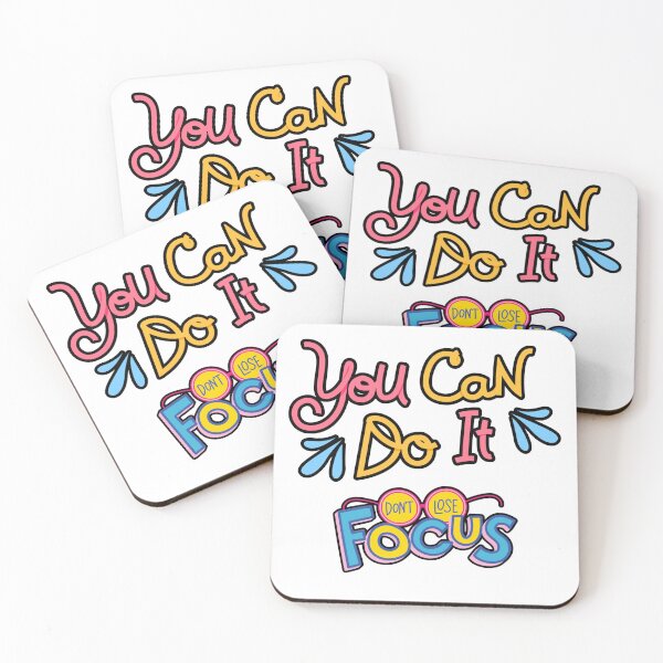 Item preview, You Can Do It Don't Lose Focus Colorful Typograph designed and sold by designcolossal.
