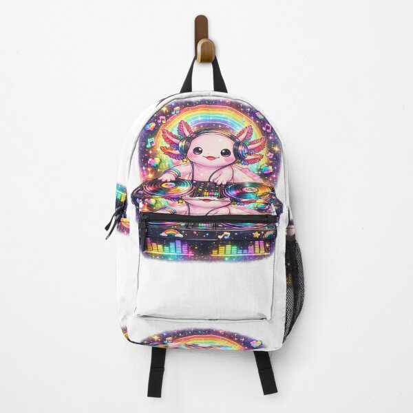 Item preview, DJ Axolotl Rainbow Pride Party Kawaii LGBTQ Rave Aesthetic Music Lover Gift – Pride Festival Art designed and sold by ArtByTripti.