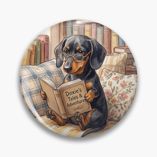 Item preview, The Little Scholar: Dachshund's Tales & Adventures designed and sold by Itjung-Room.