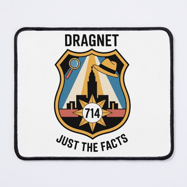 Item preview, Dragnet Just the Facts Detective Badge Art designed and sold by LukaRealm.