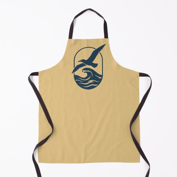 Item preview, Seabird Over Wave - Vintage Blue Stencil Graphic designed and sold by SilentPowerArt.