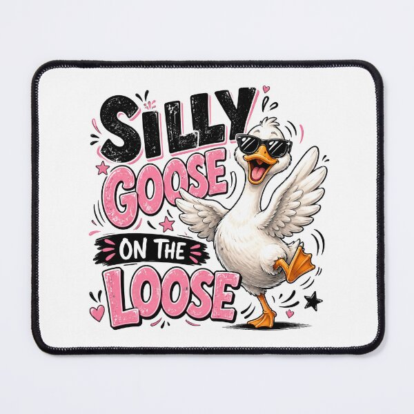 Item preview, Silly Goose on the Loose – Funny Goose with Sunglasses Design designed and sold by Canvas-Whispers.