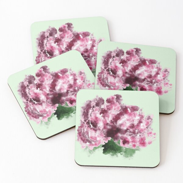 Item preview, Abstract Watercolor Peony Blossom Digital Illustration designed and sold by BalkanBloom.