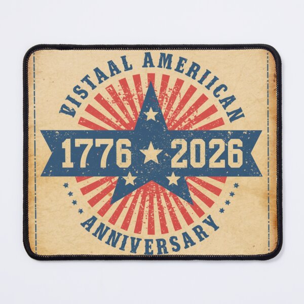 Item preview, Vintage American Anniversary 1776 2026 Retro Parchment Poster designed and sold by Meadowmood.